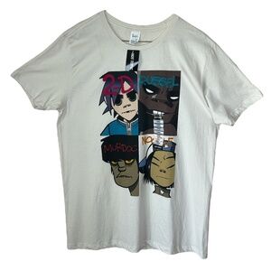 NWT Deadstock Y2K Hot Topic Grg Fly Poster Gorillaz Band T Shirt L